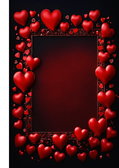 Frame with red background Template | PosterMyWall
