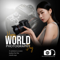 Framing the World: Celebrate World Photography Day Instagram Post template