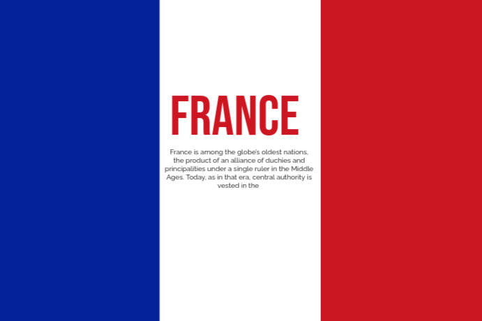 France Flag Template PosterMyWall