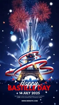 France Independence day Instagram Reel template