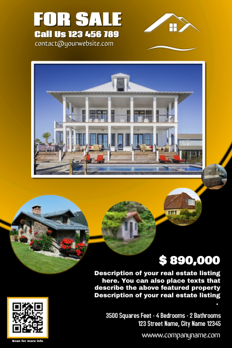 franchise real estate flyer yellow version template postermywall