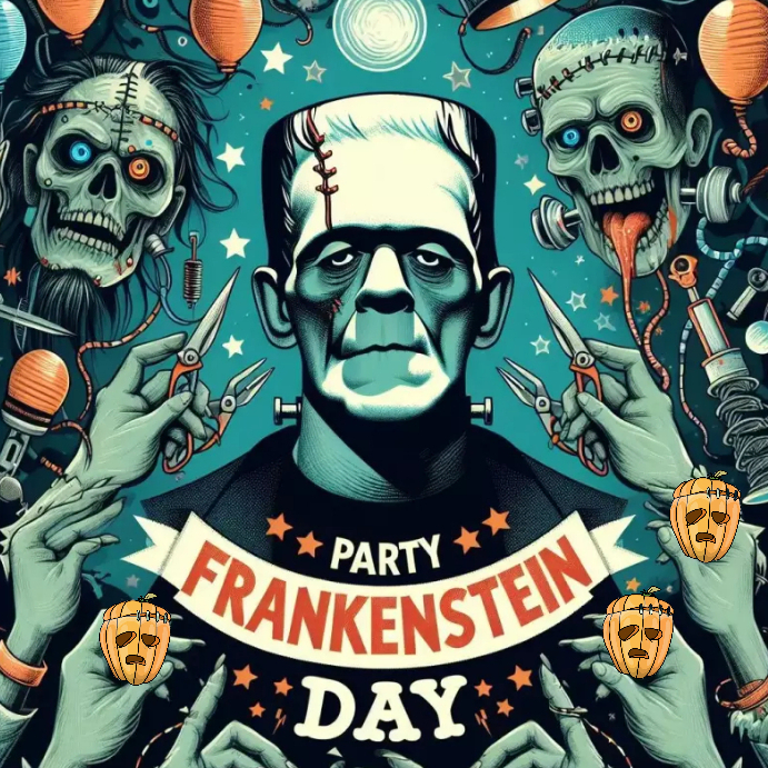 Frankenstein Layout Sample Frankenstein day Template | PosterMyWall