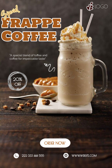 Frappe Coffee Template | PosterMyWall