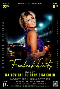 freaknik Poster template