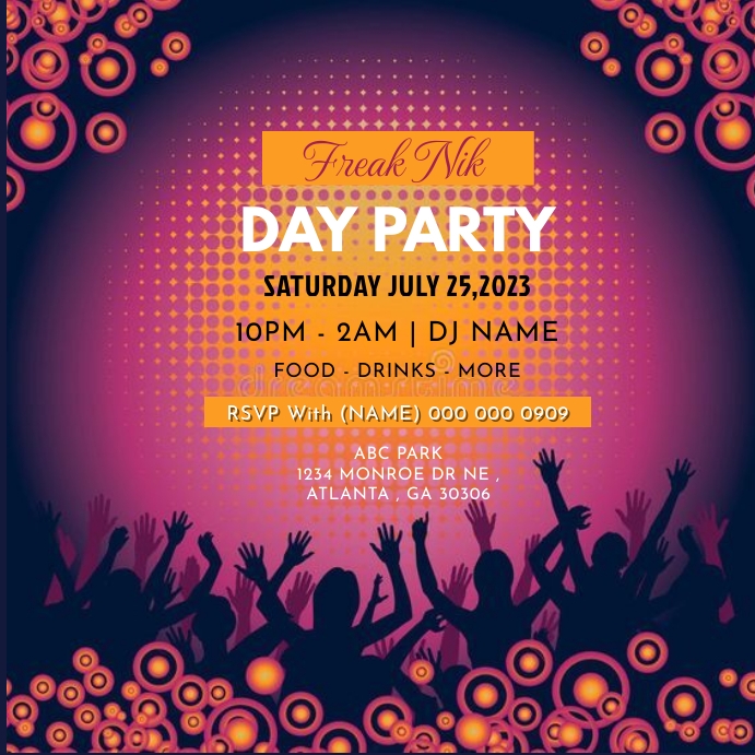 FreakNik flyer design Template PosterMyWall