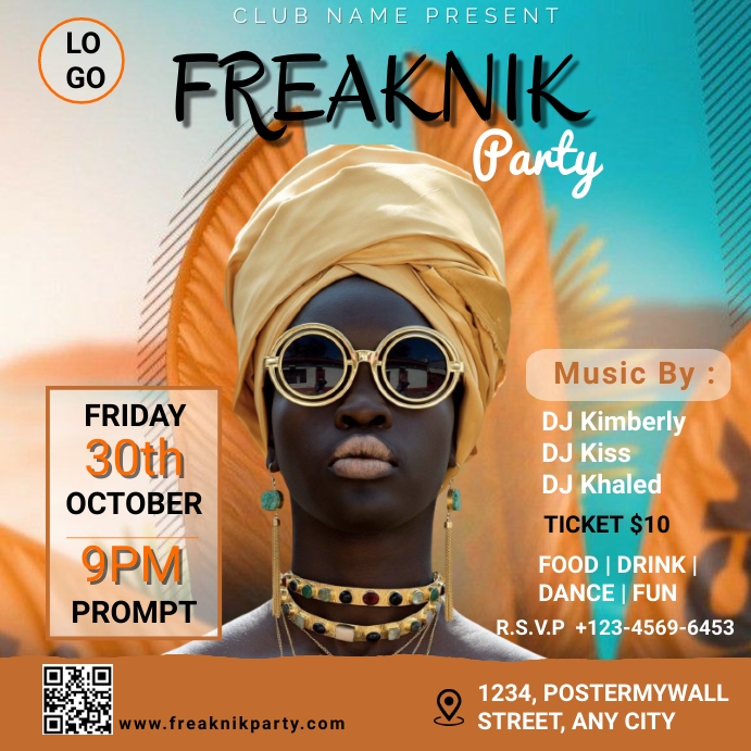 Freaknik Flyer Template PosterMyWall Freaknik Flyer Template PosterMyWall