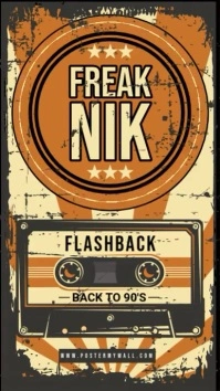 Freaknik Party, Freaknik Retro Party Instagram-Story template