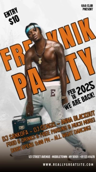 Freaknik Party Instagram Story template