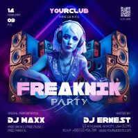 Freaknik Party Event Flyer Message Instagram template