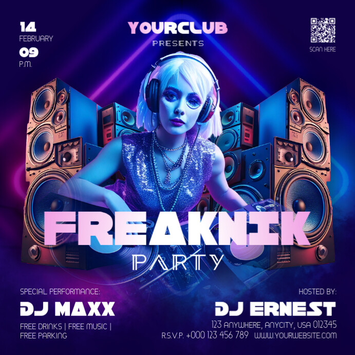 Freaknik Party Event Flyer Template PosterMyWall
