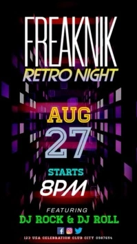 Freaknik party flyer design template Instagram 快拍