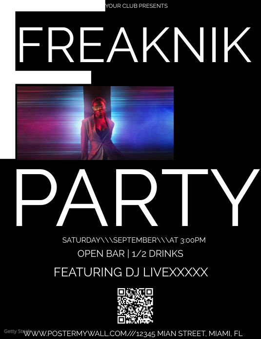 FREAKNIK PARTY FLYER Template PosterMyWall
