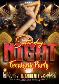 Freaknik Poster A5 template