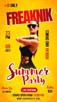 Freaknik Summer Party Reel de Instagram template