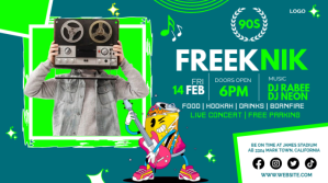 Freaknik template Miniatura na YouTube