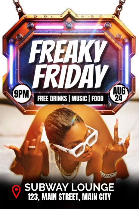 freaky friday bash Template | PosterMyWall