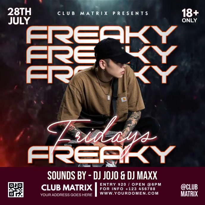 Modèle Freaky Friday | PosterMyWall