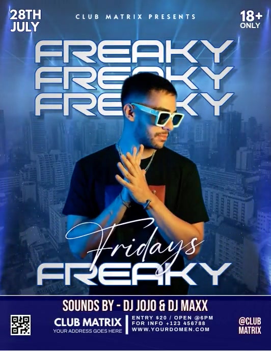 Freaky Friday Template | PosterMyWall