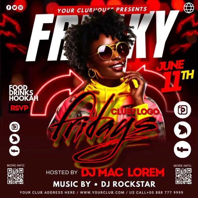 FREAKY FRIDAY Template | PosterMyWall