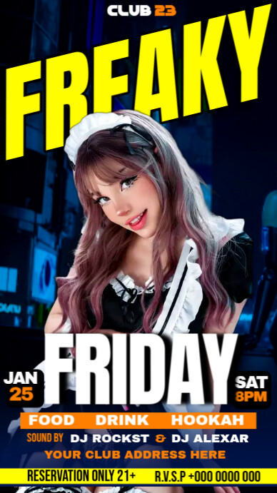 Copy of freaky friday night club party | PosterMyWall