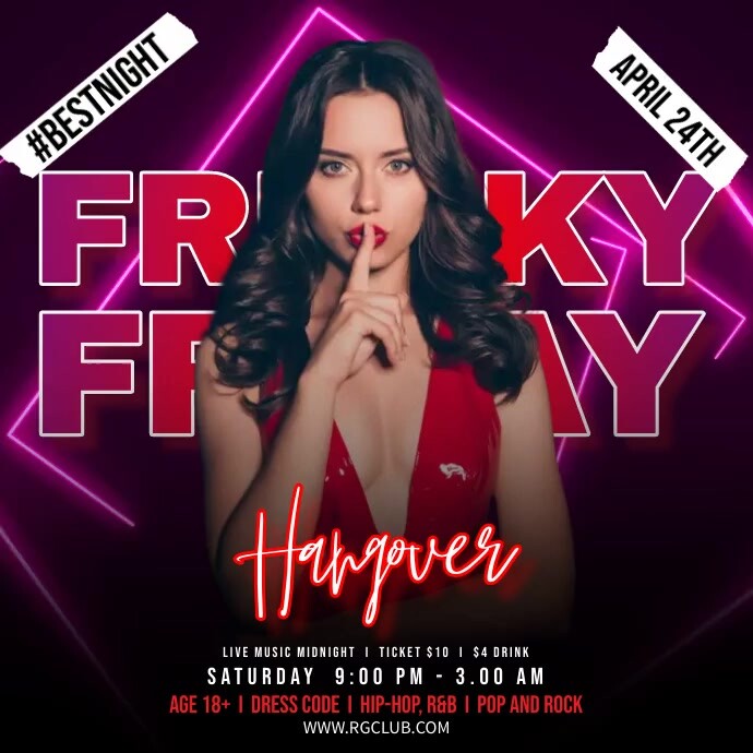 Plantilla de Freaky Friday Night | PosterMyWall