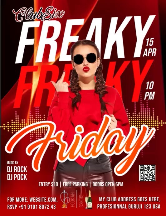 Freaky Month Freaky Friday Poster Designs