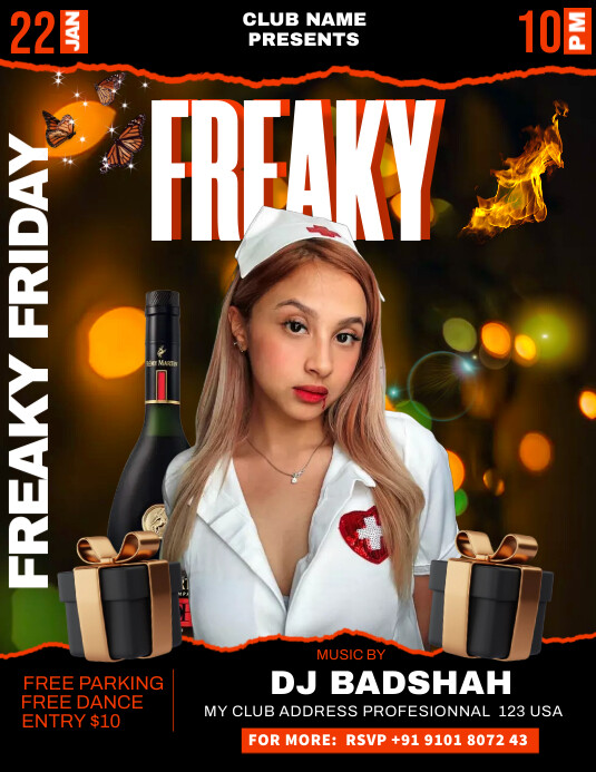 freaky friday night Party Flyer (US Letter) template