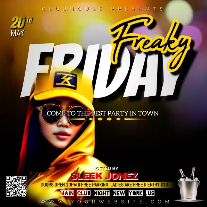 FREAKY FRIDAY NIGHT PARTY FLYER POSTER Template | PosterMyWall