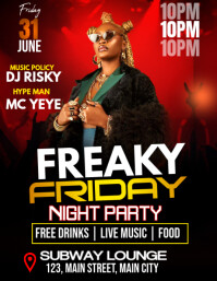 freaky friday party 传单(美国信函) template