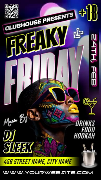 FREAKY FRIDAY PARTY FLYER TEMPLATE | PosterMyWall