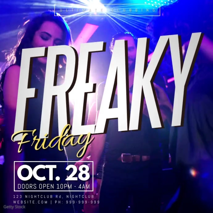 Freaky Friday Poster Template PosterMyWall