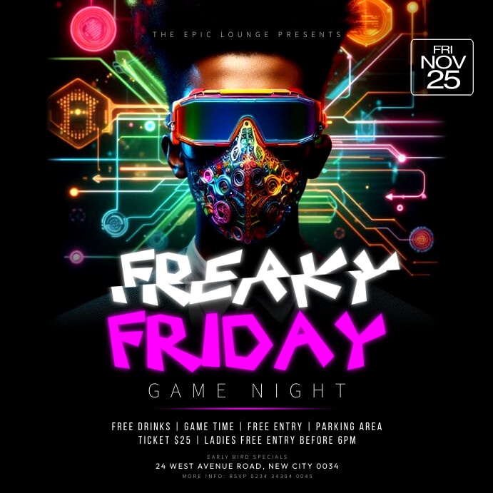 Freaky Friday poster template | PosterMyWall