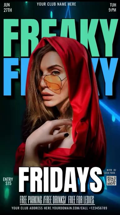 Plantilla de FREAKY FRIDAYS | PosterMyWall
