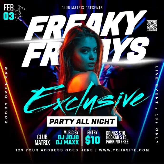 Freaky fridays Execlusive Template | PosterMyWall