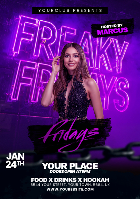 freaky Fridays party flyer Template | PosterMyWall