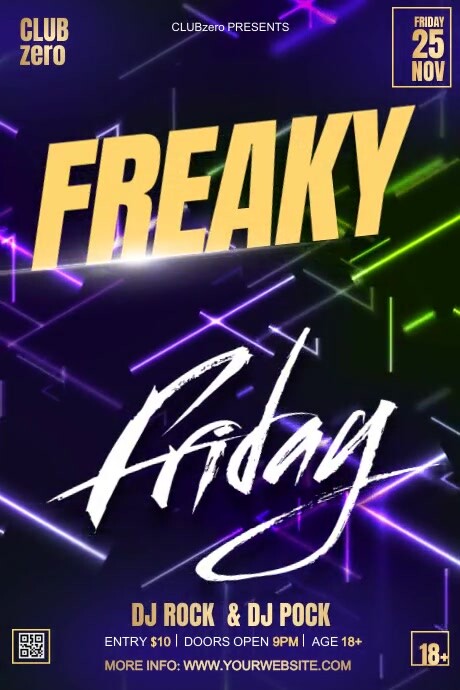 freaky night party Template | PosterMyWall