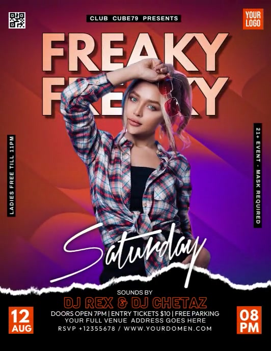 Copy of Freaky Saturday | PosterMyWall
