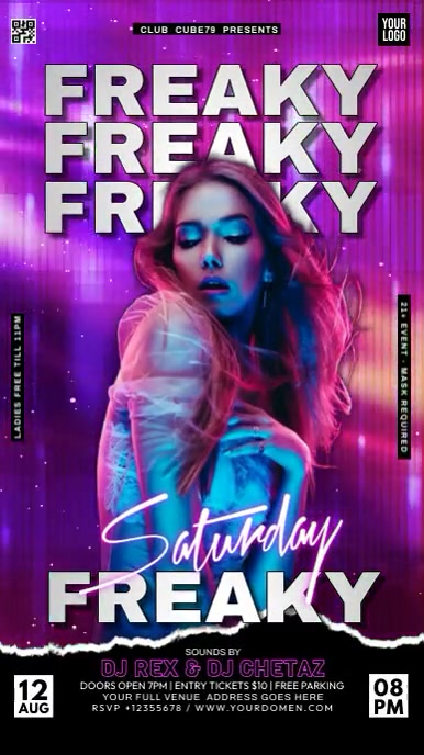 Freaky Saturday Template | PosterMyWall