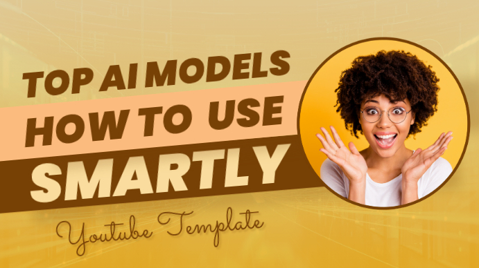 Copy of Free AI Models YouTube Thumbnail Templates | PosterMyWall
