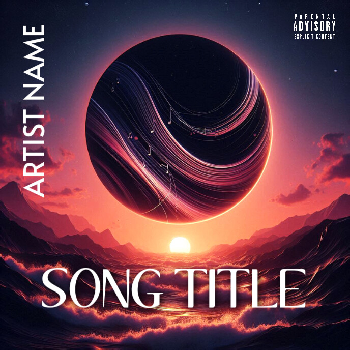 free Album cover art sunset Template PosterMyWall