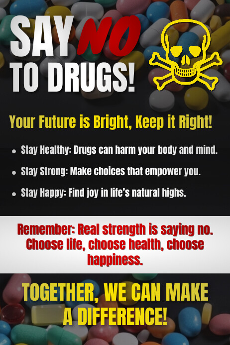 Free Anti Drug Abuse Poster Flyer Template De PosterMyWall free-anti-drug-abuse-poster-flyer-template-de-postermywall