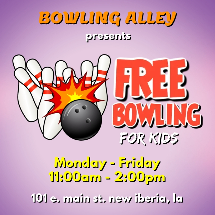 Copy of FREE BOWLING FLYER TEMPLATE | PosterMyWall