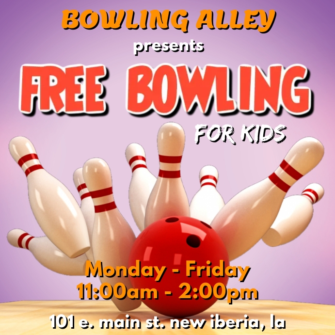 Copy of FREE BOWLING FLYER TEMPLATE | PosterMyWall