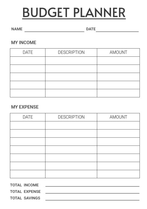 Budget Transaction Sheet.pdf Free Budget sheet template | PosterMyWall