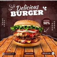 Free Burger Templates Quadrado (1:1)
