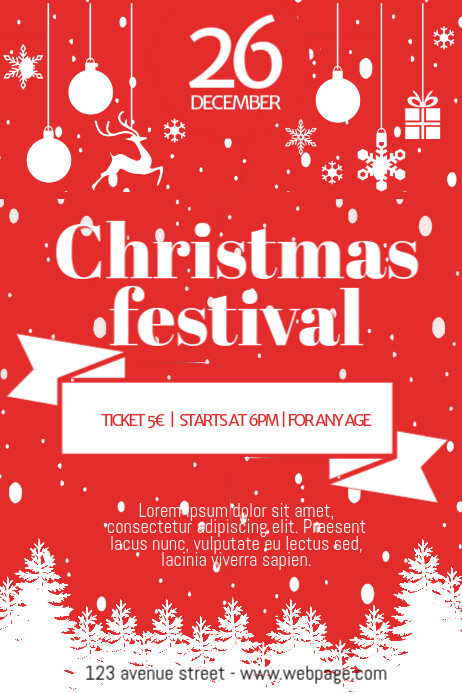 Free Christmas Festival Fair Flyer Template  PosterMyWall