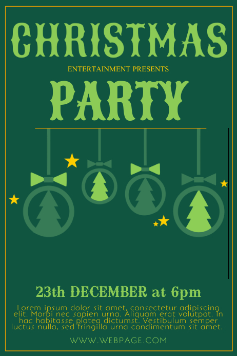 Kostenlose Weihnachtsfeier Flyer Vorlage Vorlage Postermywall