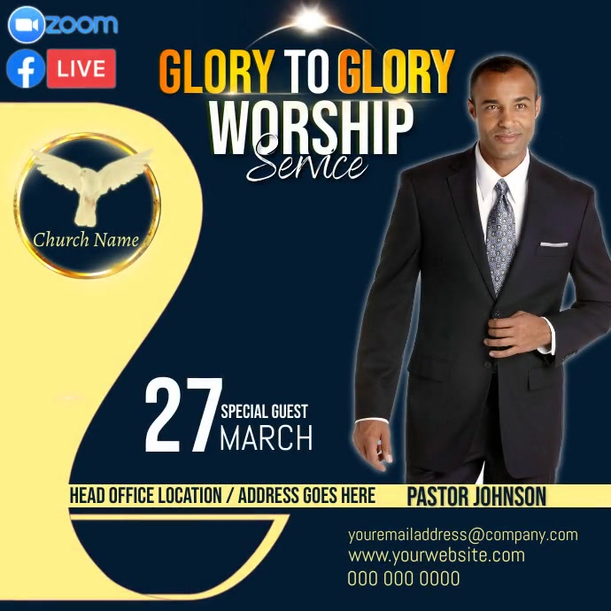 free church ad DESIGN template PosterMyWall