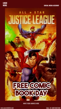 National Comic Book Day Instagram Story template