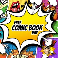 Free Comic Book Day Instagram Post template